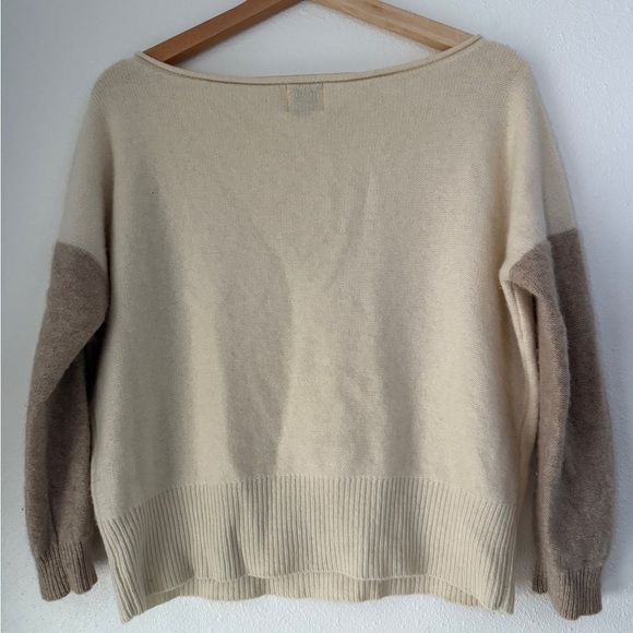 Madeleine Thompson 100% Cashmere Sweater Beige Small - Picture 4 of 12